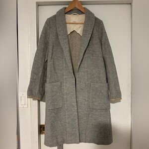 Wilfred Long Robe Wool Coat